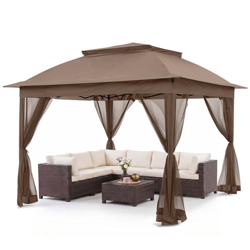 COOS BAY Pop Up Gazebo with Netting