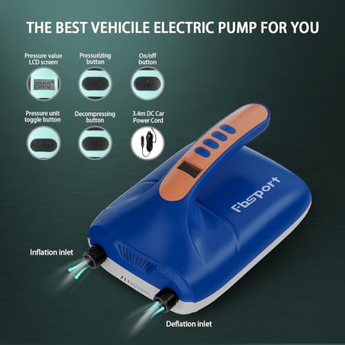 Electric SUP Pump with 20 PSI Auto Inflation