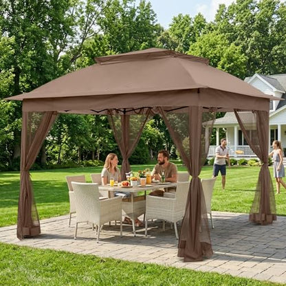 COOS BAY Pop Up Gazebo with Netting