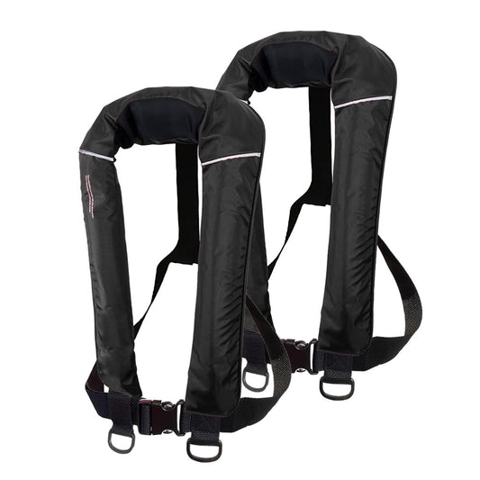 2Pcs/pack USCG Type V Approved Automatic Inflatable Life Jacket Vest with 33gram Cartridge for Adult