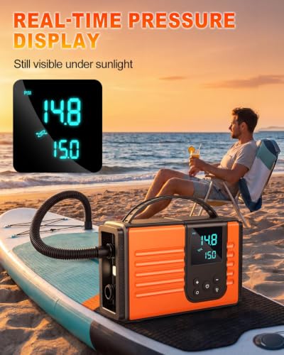 Electric SUP Pump with 50 PSI High-Pressure Power