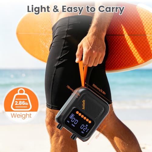 Rechargeable SUP Pump with 20 PSI Auto Shutoff