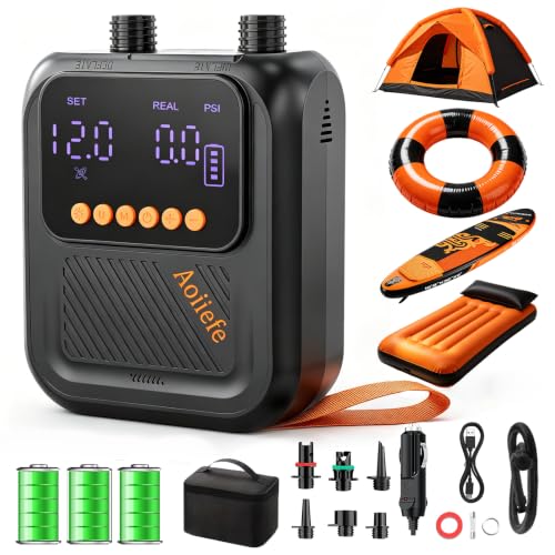 Rechargeable SUP Pump with 20 PSI Auto Shutoff
