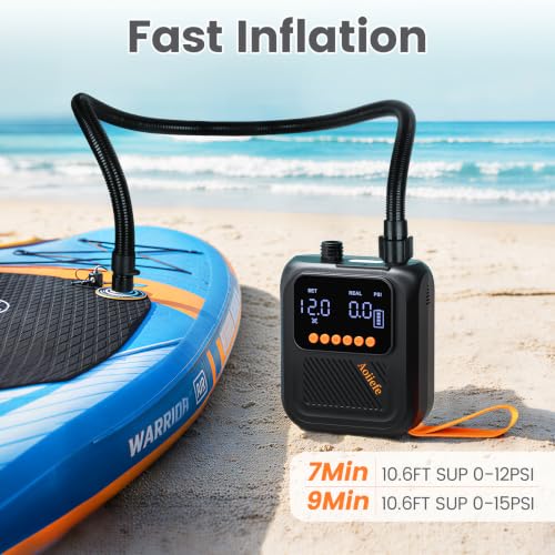 Rechargeable SUP Pump with 20 PSI Auto Shutoff