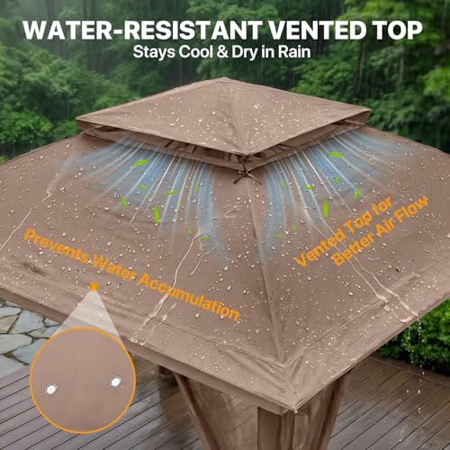 COOS BAY Pop Up Gazebo with Netting