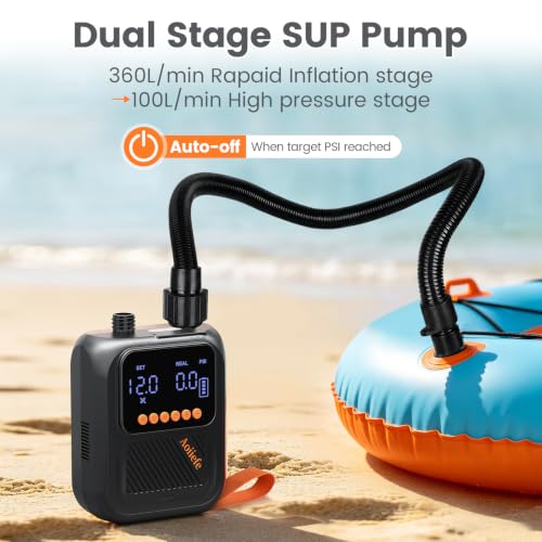 Rechargeable SUP Pump with 20 PSI Auto Shutoff