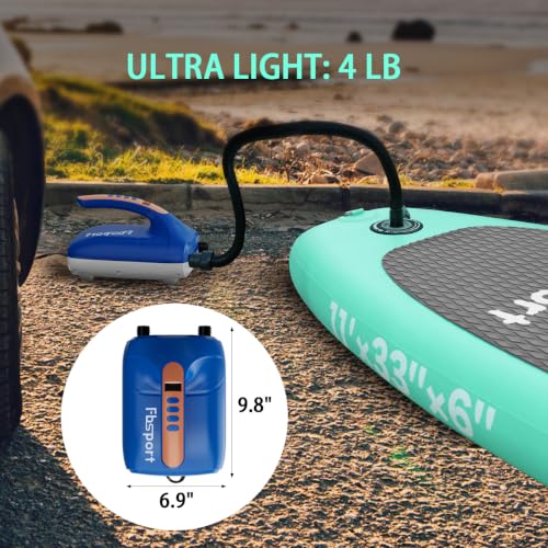 Electric SUP Pump with 20 PSI Auto Inflation