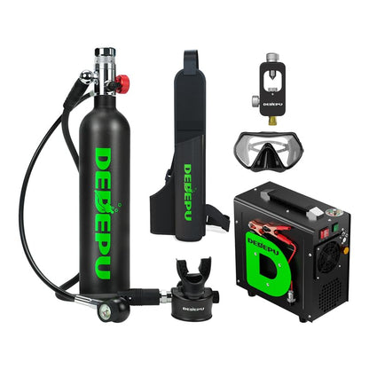1L Mini Scuba Tank with Portable Air Cylinder