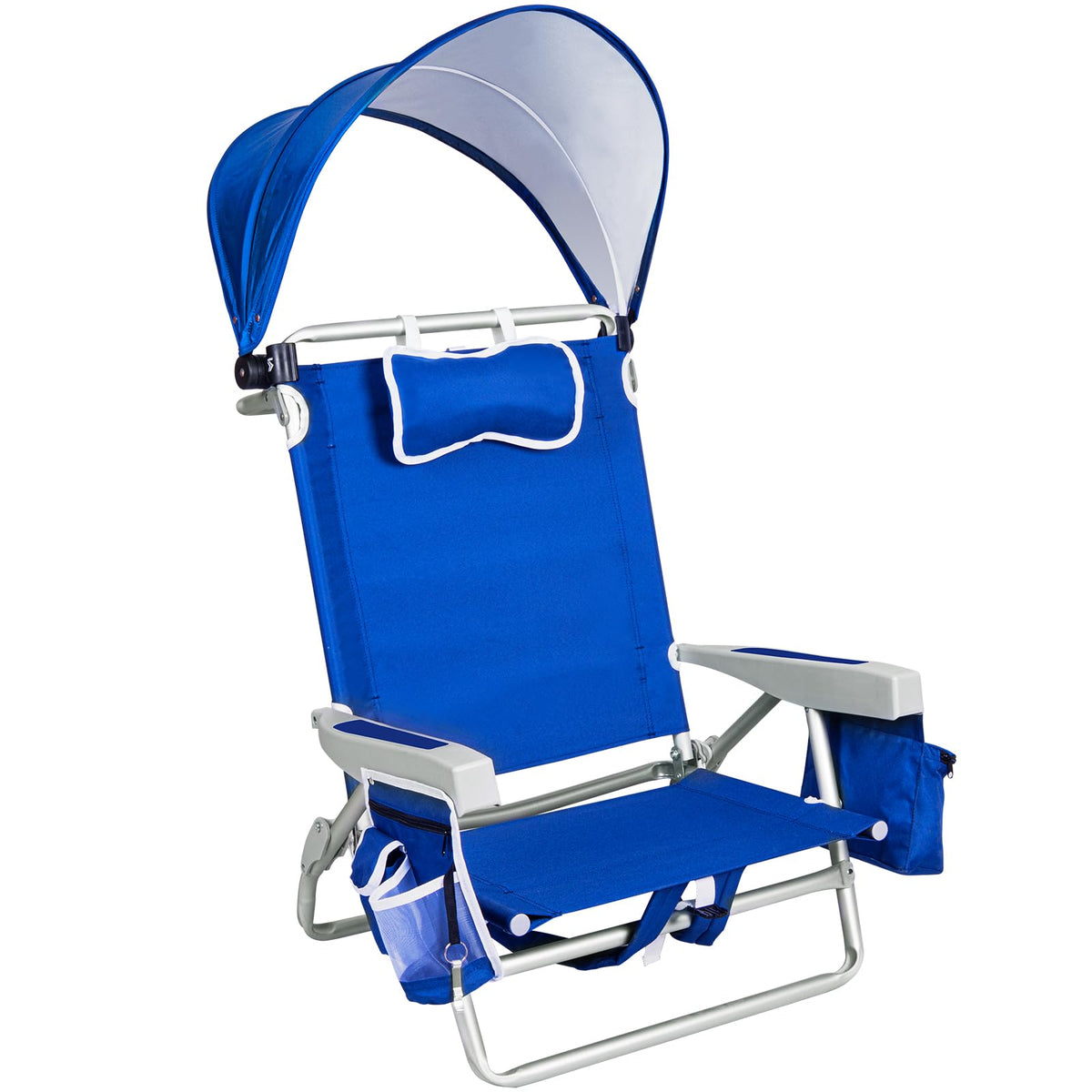 Romswi Beach Chair with Canopy 2 Pack