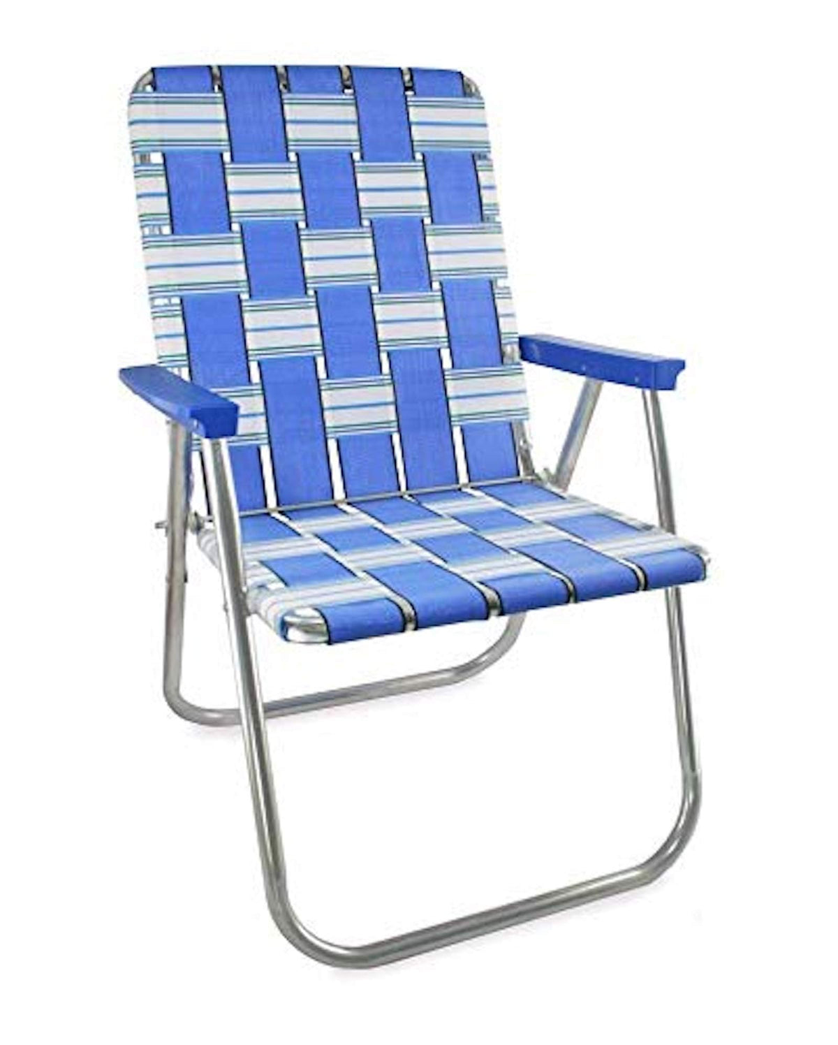 Lawn Chair USA Folding Aluminum Outdoor Patio Lawn Chair | Heavy-Duty Webbed Chairs for Camping, Sports, Beach, Yard & Tailgating | Lightweight Portable | Classic