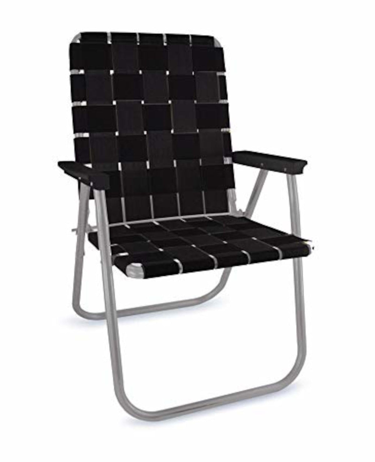Lawn Chair USA Folding Aluminum Outdoor Patio Lawn Chair | Heavy-Duty Webbed Chairs for Camping, Sports, Beach, Yard & Tailgating | Lightweight Portable | Classic