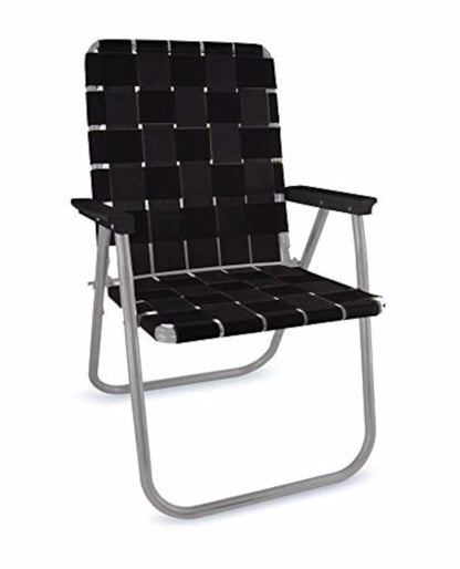 Lawn Chair USA Folding Aluminum Outdoor Patio Lawn Chair | Heavy-Duty Webbed Chairs for Camping, Sports, Beach, Yard & Tailgating | Lightweight Portable | Classic
