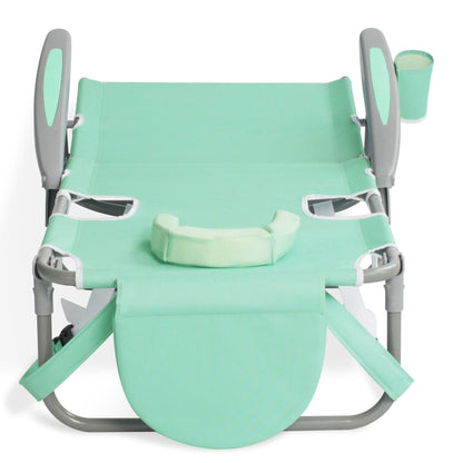 Ostrich The Heavy-Duty Backpacker, Portable Beach Chair w/Face Hole,4 Pack
