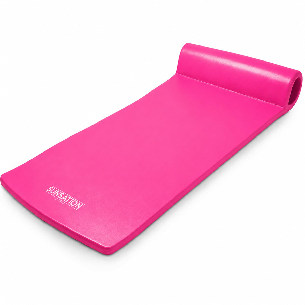 TRC Recreation Sunsation 1.75" Thick Foam Pool Float Lounger w/ Headrest for Lounging & Sunbathing in Swimming Pools, Beaches & Lakes, 70" x 26