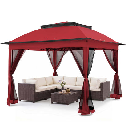 COOS BAY Pop Up Gazebo with Netting