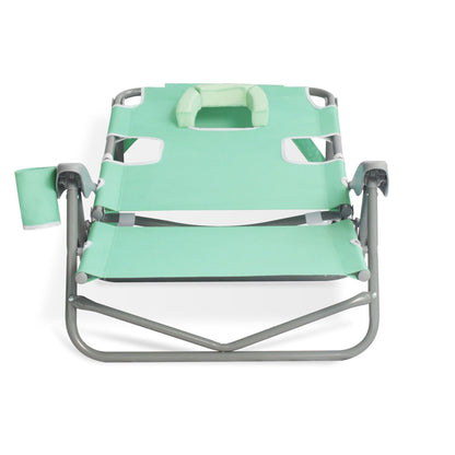 Ostrich The Heavy-Duty Backpacker, Portable Beach Chair w/Face Hole,4 Pack