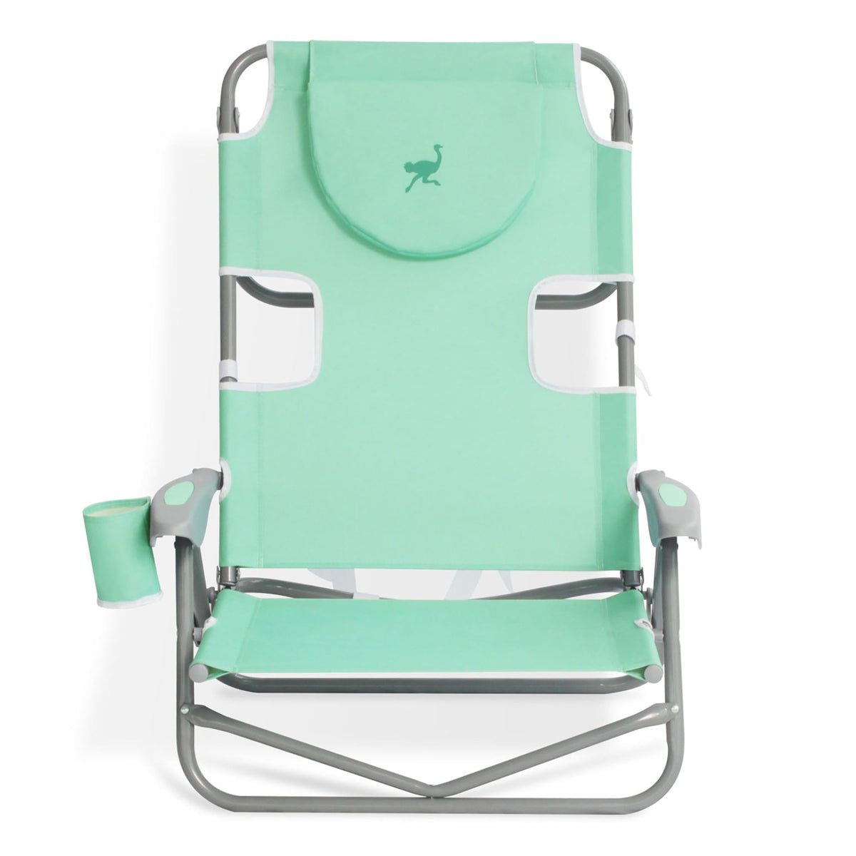 Ostrich The Heavy-Duty Backpacker, Portable Beach Chair w/Face Hole,4 Pack