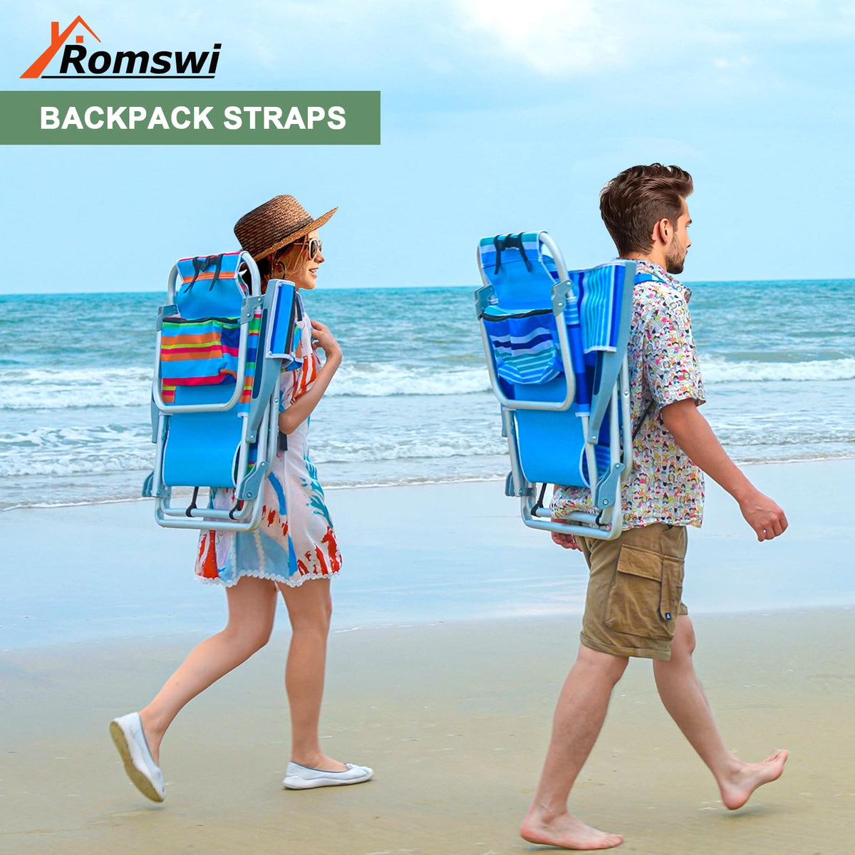 Romswi Extra Wide Beach Chair