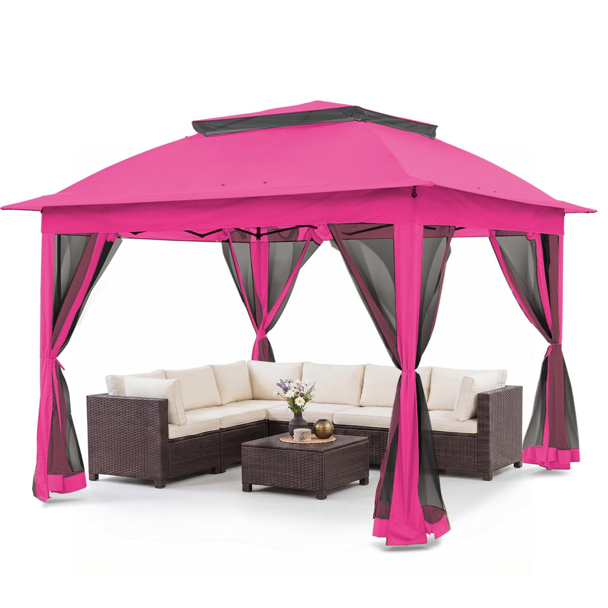 COOS BAY Pop Up Gazebo with Netting