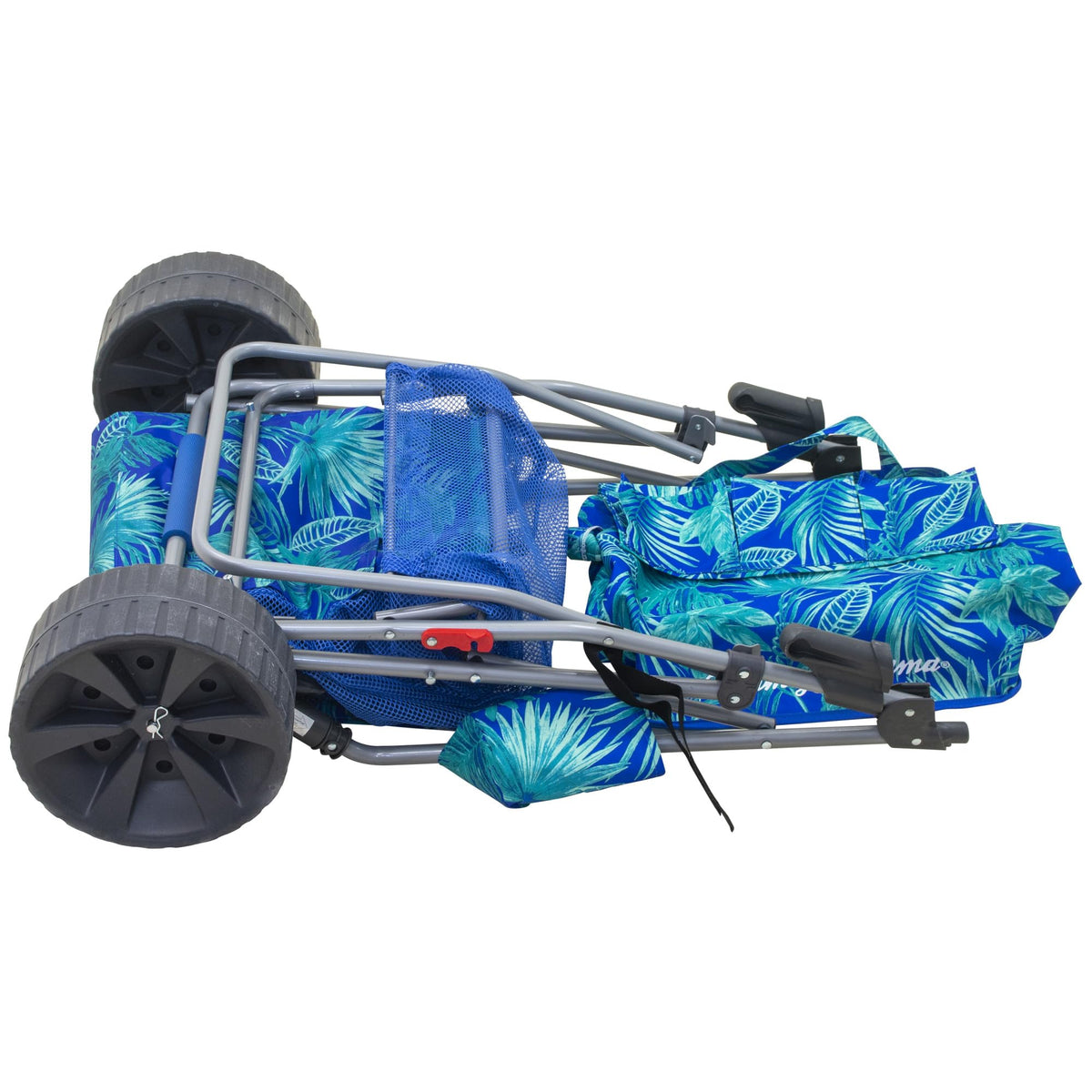 Tommy Bahama Wonder Wheeler Deluxe Folding Beach Cart, Blue