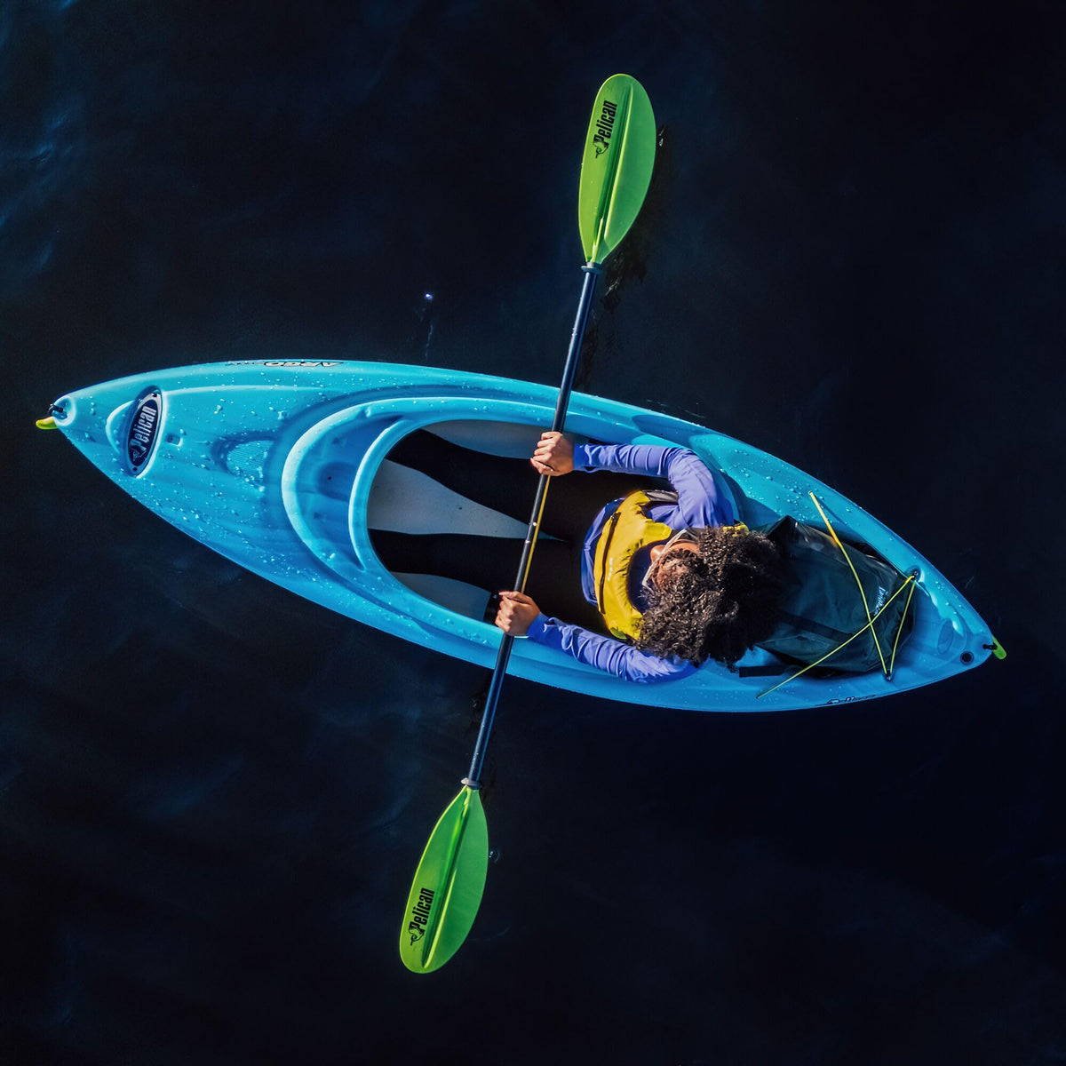Pelican Argo 80X - Recreational Sit in Kayak - Lightweight Patented Ram-X™ Material - Stable - 8 ft