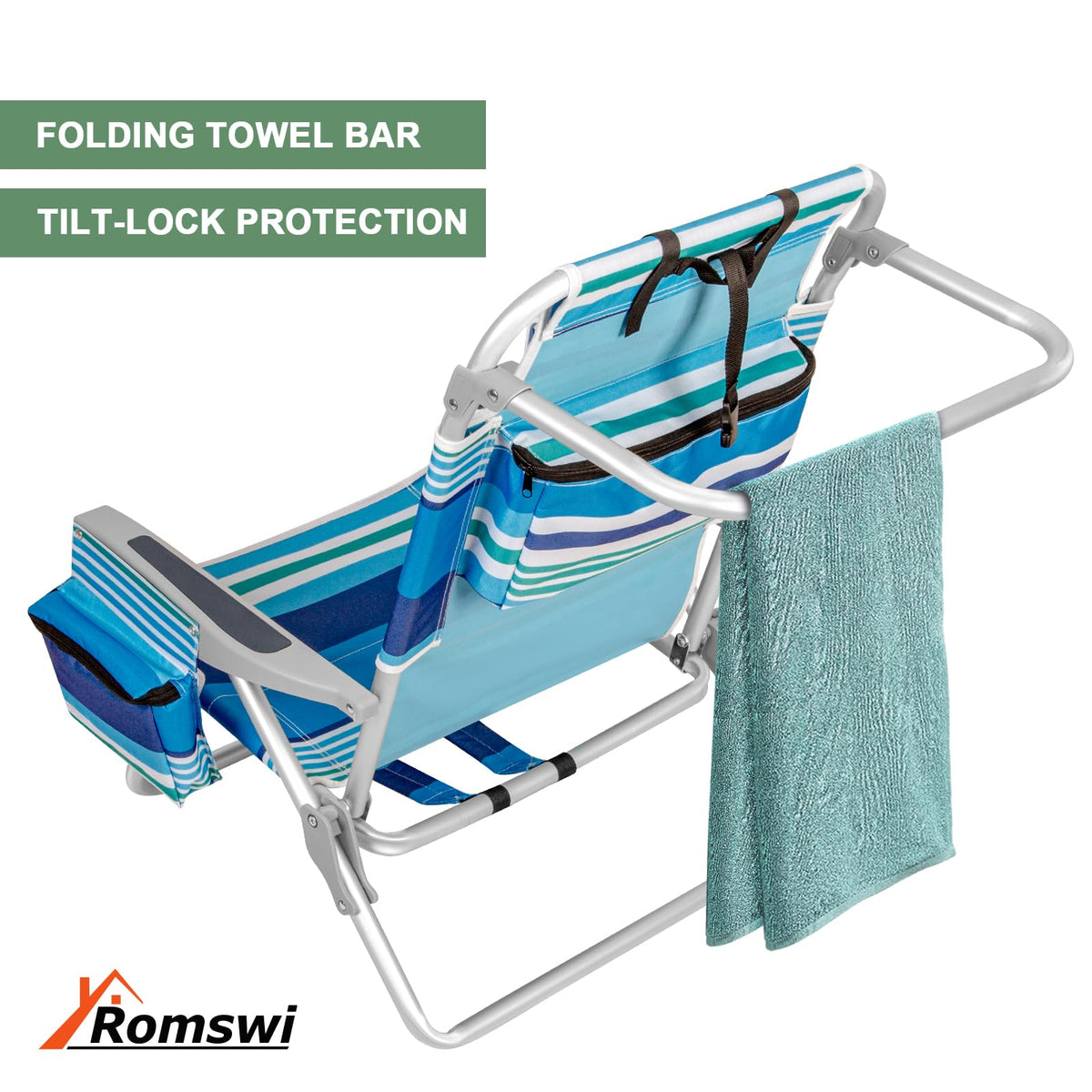 Romswi Extra Wide Beach Chair