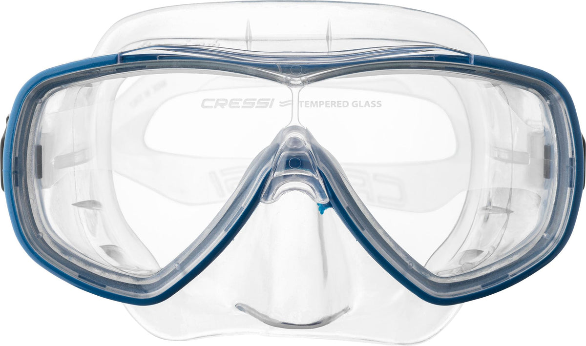 Cressi Adult Snorkel Set, Palau Set, Dry Top Snorkel, Swim Fins, Travel Bag