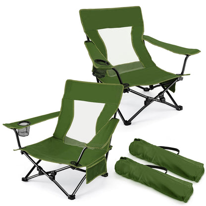 Joyfair Beach Camping Chair (2 Pack), Folding Chair for Adults