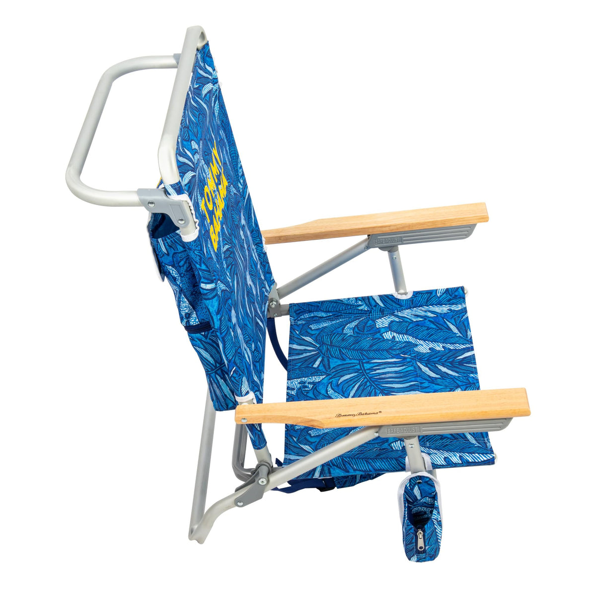 Tommy Bahama 5-Position Classic Lay Flat Backpack Beach Chair with Cooler and Cup Holder, Portable Folding Beach Chair for Tanning