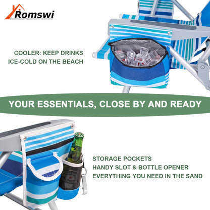 Romswi Extra Wide Beach Chair