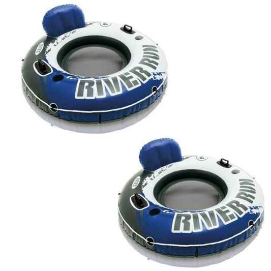 INTEX River Run 1 Inflatable Floating Lake Lounge for Adults, 2-Pack