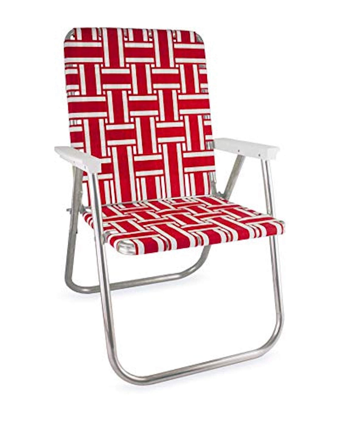 Lawn Chair USA Folding Aluminum Outdoor Patio Lawn Chair | Heavy-Duty Webbed Chairs for Camping, Sports, Beach, Yard & Tailgating | Lightweight Portable | Classic
