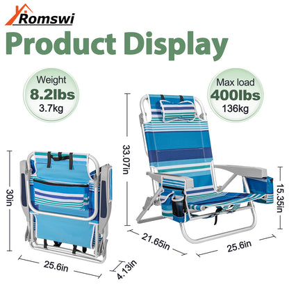 Romswi Extra Wide Beach Chair