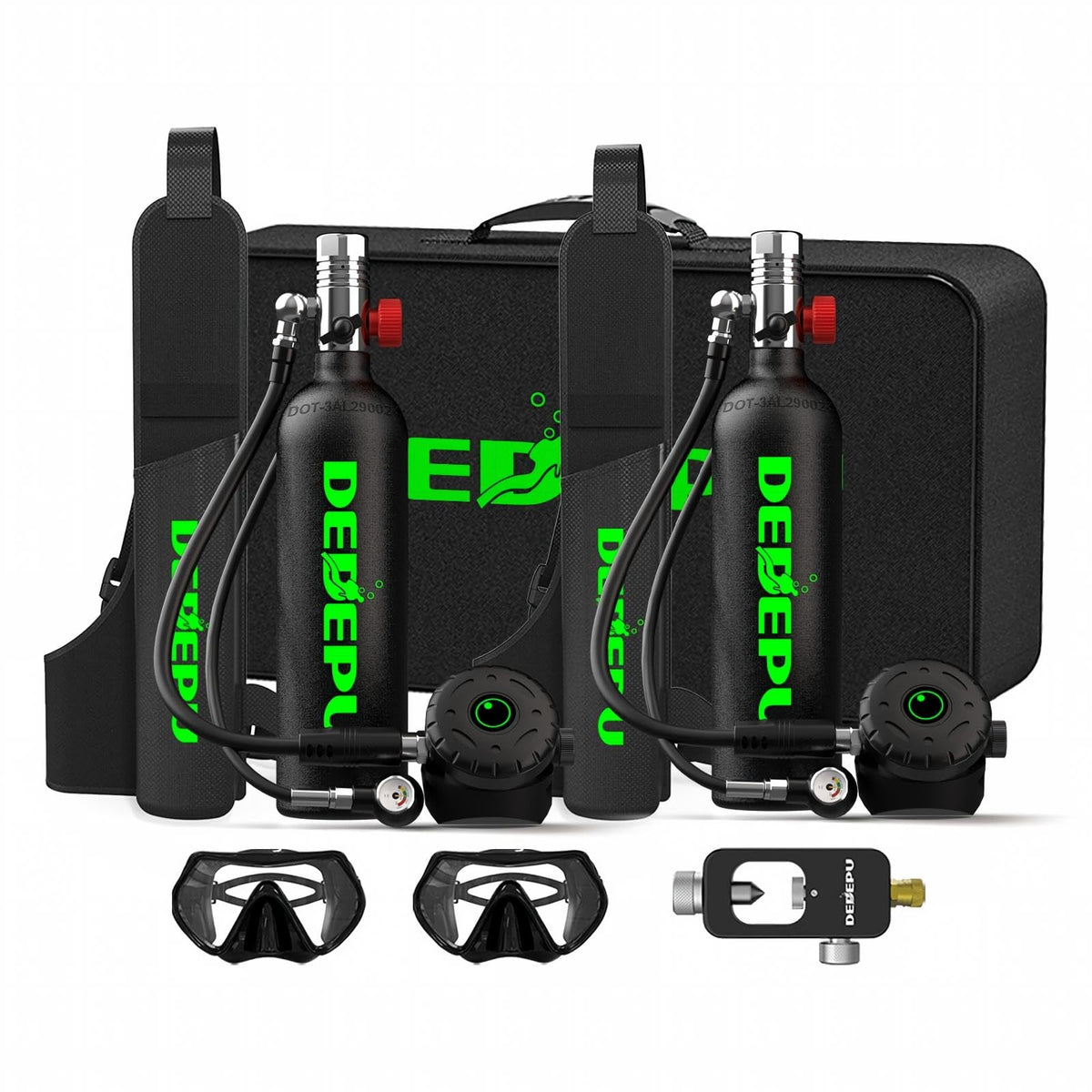 1L Mini Scuba Tank with Portable Air Cylinder