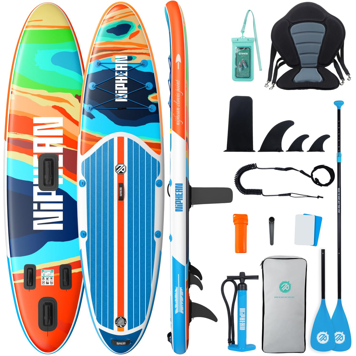 Niphean Inflatable Stand Up Paddle Board with SUP Accessories