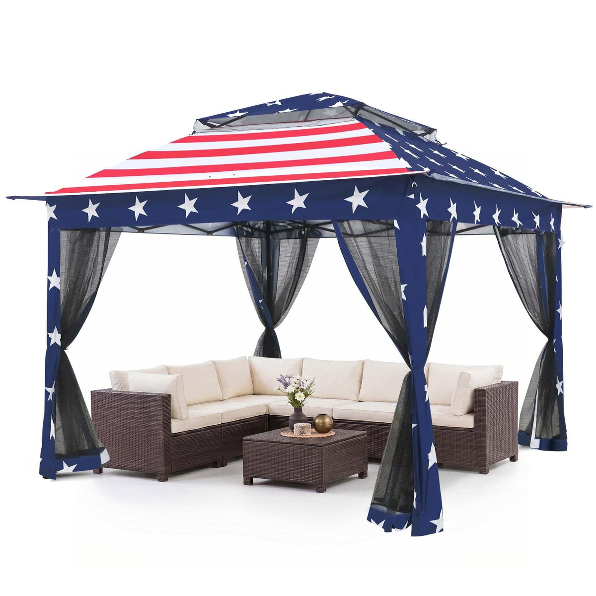 COOS BAY Pop Up Gazebo with Netting