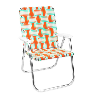 Lawn Chair USA Folding Aluminum Outdoor Patio Lawn Chair | Heavy-Duty Webbed Chairs for Camping, Sports, Beach, Yard & Tailgating | Lightweight Portable | Classic
