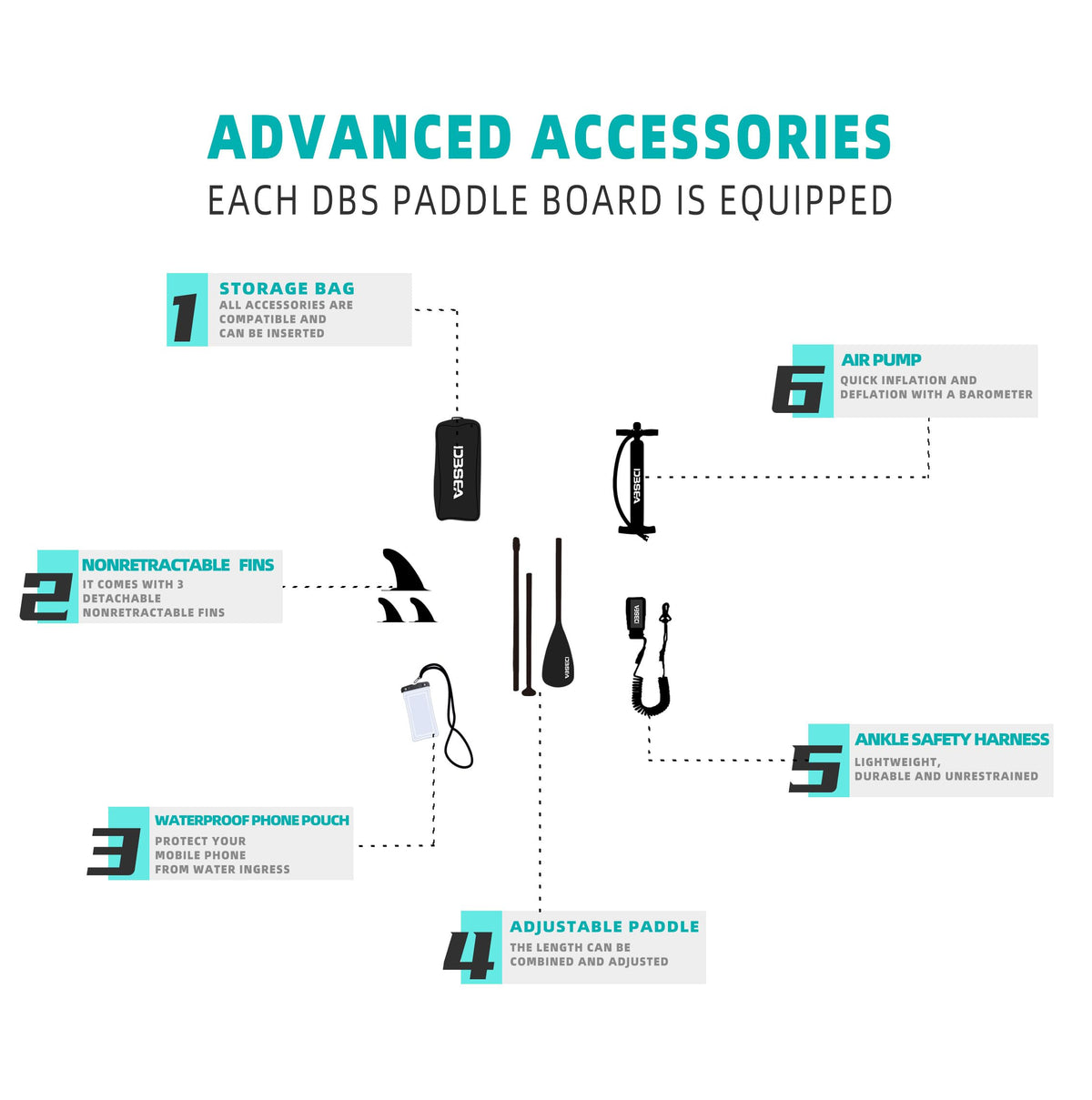 D3SEA Extra Wide Inflatable Stand Up Paddle Board
