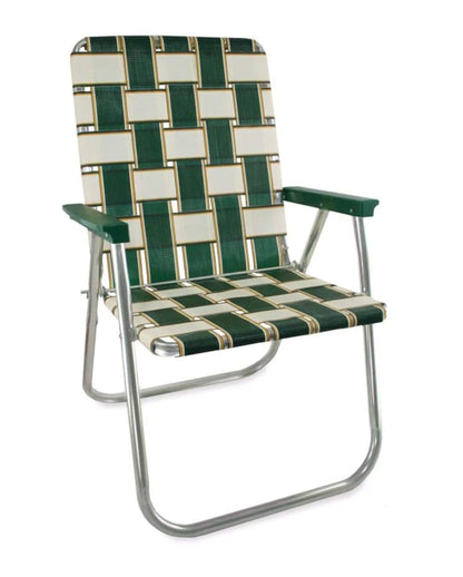 Lawn Chair USA Folding Aluminum Outdoor Patio Lawn Chair | Heavy-Duty Webbed Chairs for Camping, Sports, Beach, Yard & Tailgating | Lightweight Portable | Classic
