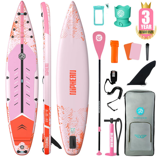 Niphean 12'6'' Inflatable Paddle Board with Accessories Touring SUP
