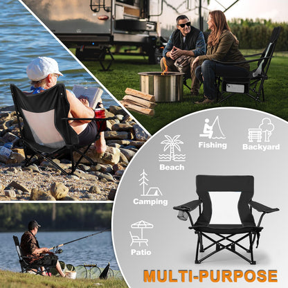 Joyfair Beach Camping Chair (2 Pack), Folding Chair for Adults