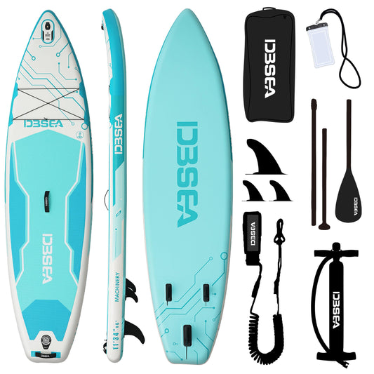 D3SEA Extra Wide Inflatable Stand Up Paddle Board