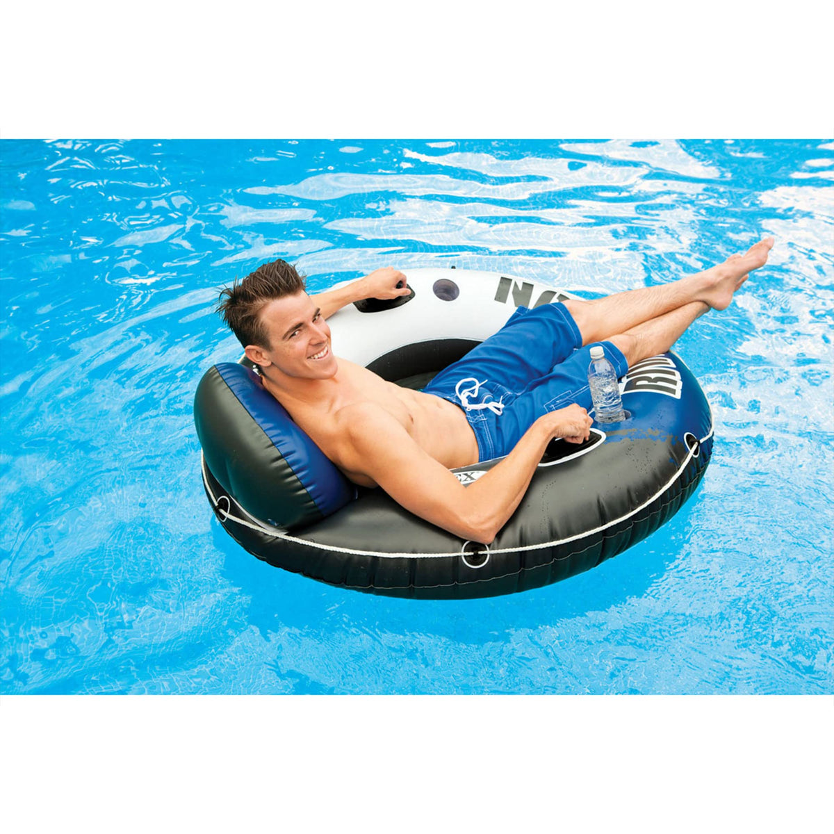 INTEX River Run 1 Inflatable Floating Lake Lounge for Adults, 2-Pack