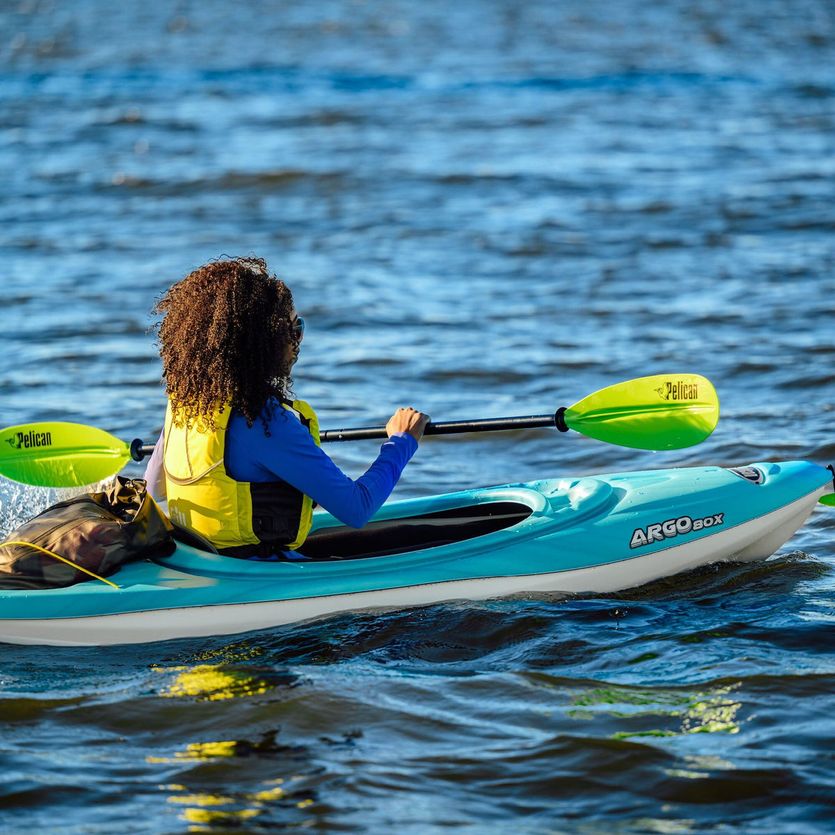 Pelican Argo 80X - Recreational Sit in Kayak - Lightweight Patented Ram-X™ Material - Stable - 8 ft