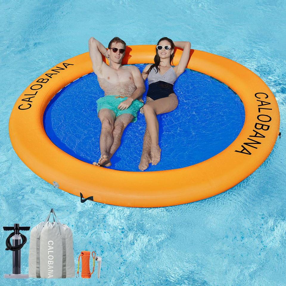CALOBANA Water Hammock Inflatable Round Floating Ring for Adults