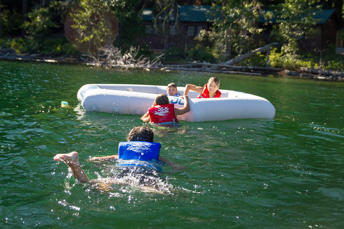 AquaGlide Soaker Lounge Floating Pool Lounger – Inflatable Water Chair for Relaxing, Durable PVC, Comfortable Backrest, Easy to Inflate, Perfect for Lakes, Pools & Rivers