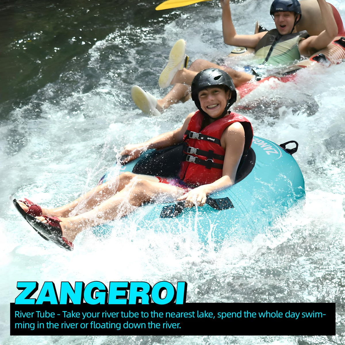 Heavy-Duty River Tube with Durable Rubber Build