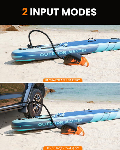 Electric SUP Pump with 74Wh Rechargeable Battery