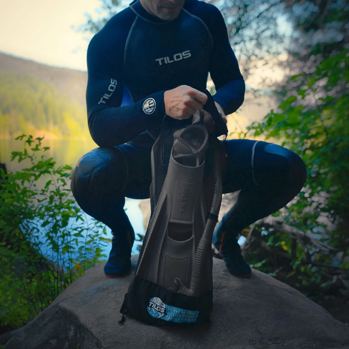 Tilos Aquastalk Diving Set with Mesh Carry Bag