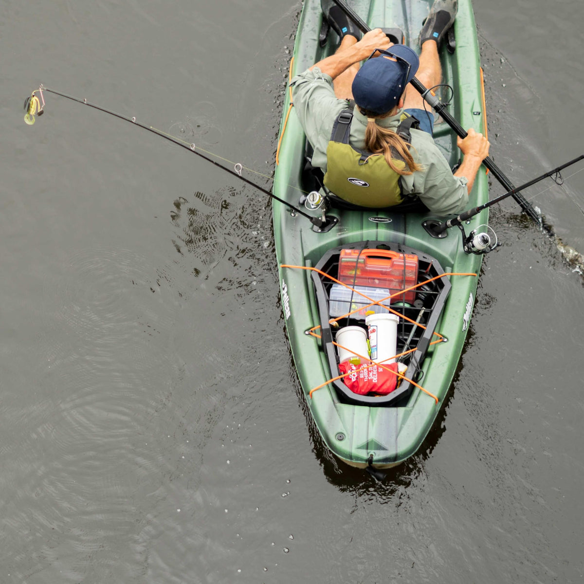 Pelican Sentinel 100X - Angler Sit on top Fishing Kayak - Lightweight - Ergolounge™ Seating System